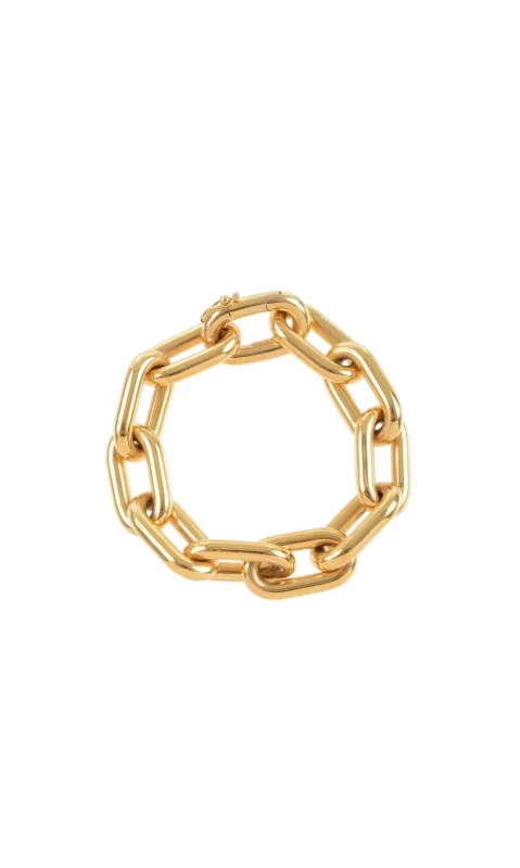 Link Bracelet in 18K Yellow Gold (Classic Links) sold by Gabriela Hearst