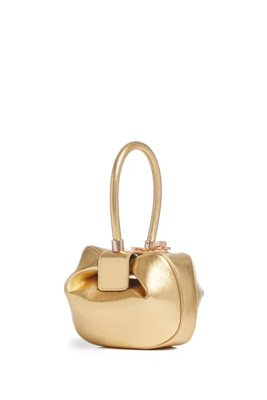 Demi Bag in Gold Metallic Nappa Leather sold by Gabriela Hearst