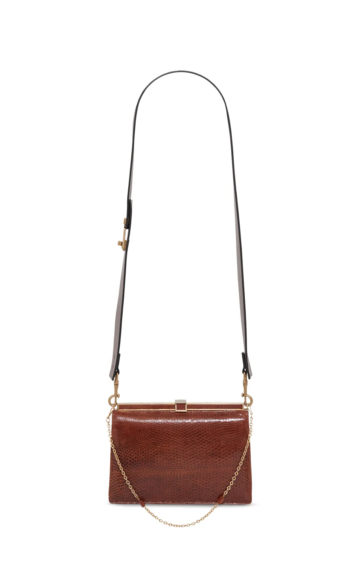 Vintage No.9 Bag in Cognac Snakeskin sold by Gabriela Hearst