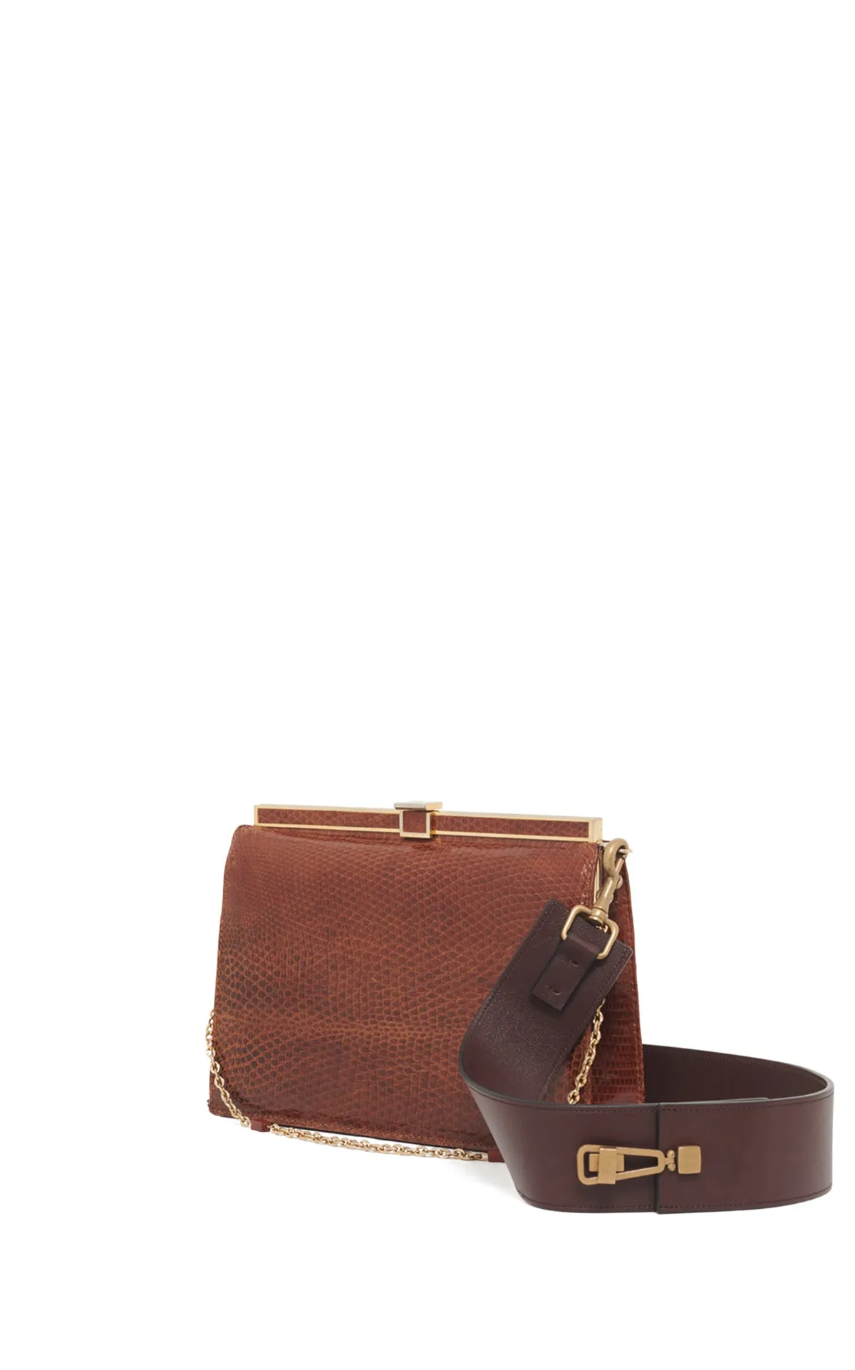 Vintage No.9 Bag in Cognac Snakeskin sold by Gabriela Hearst product image thumbnail 4