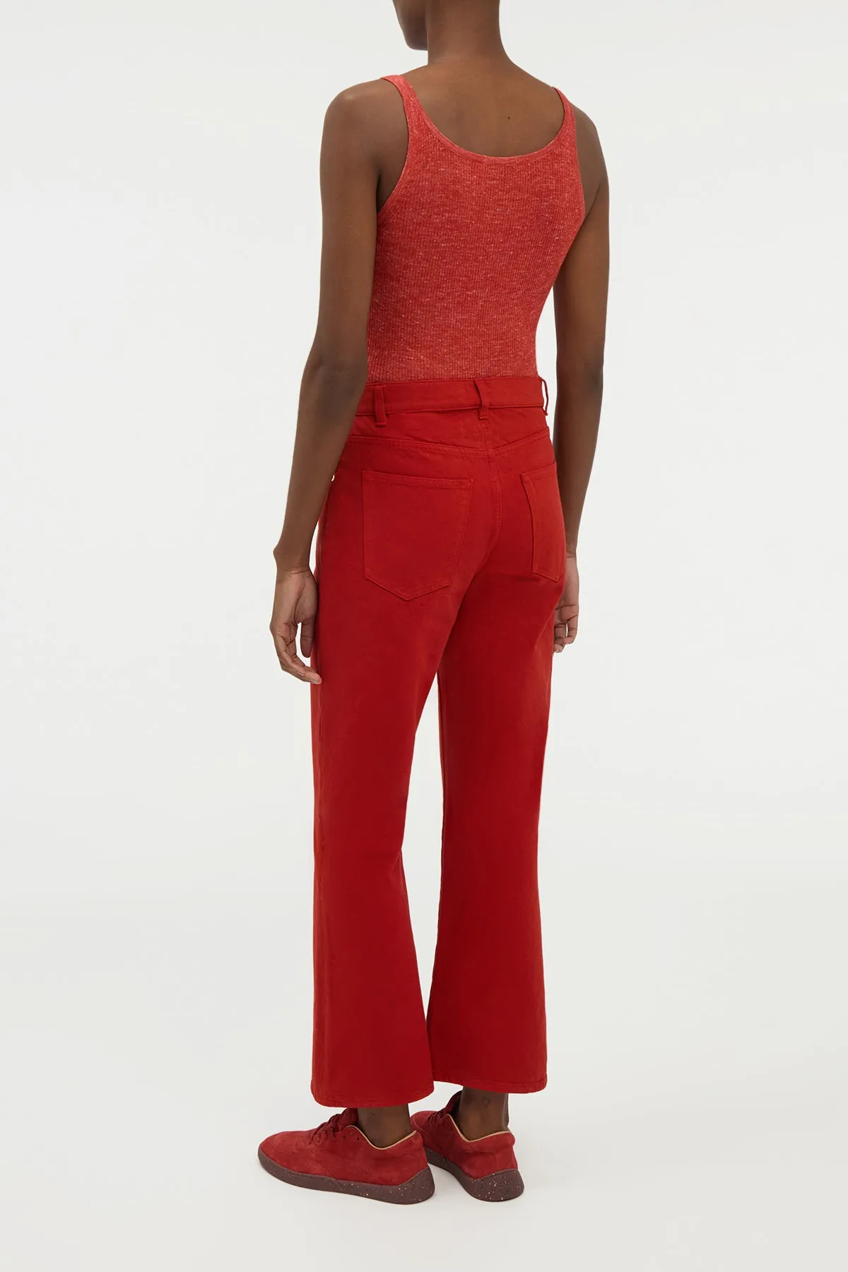 Cinxia Knit Tank Top in Antelope Orange Cashmere Silk with Hemp sold by Gabriela Hearst product image thumbnail 4