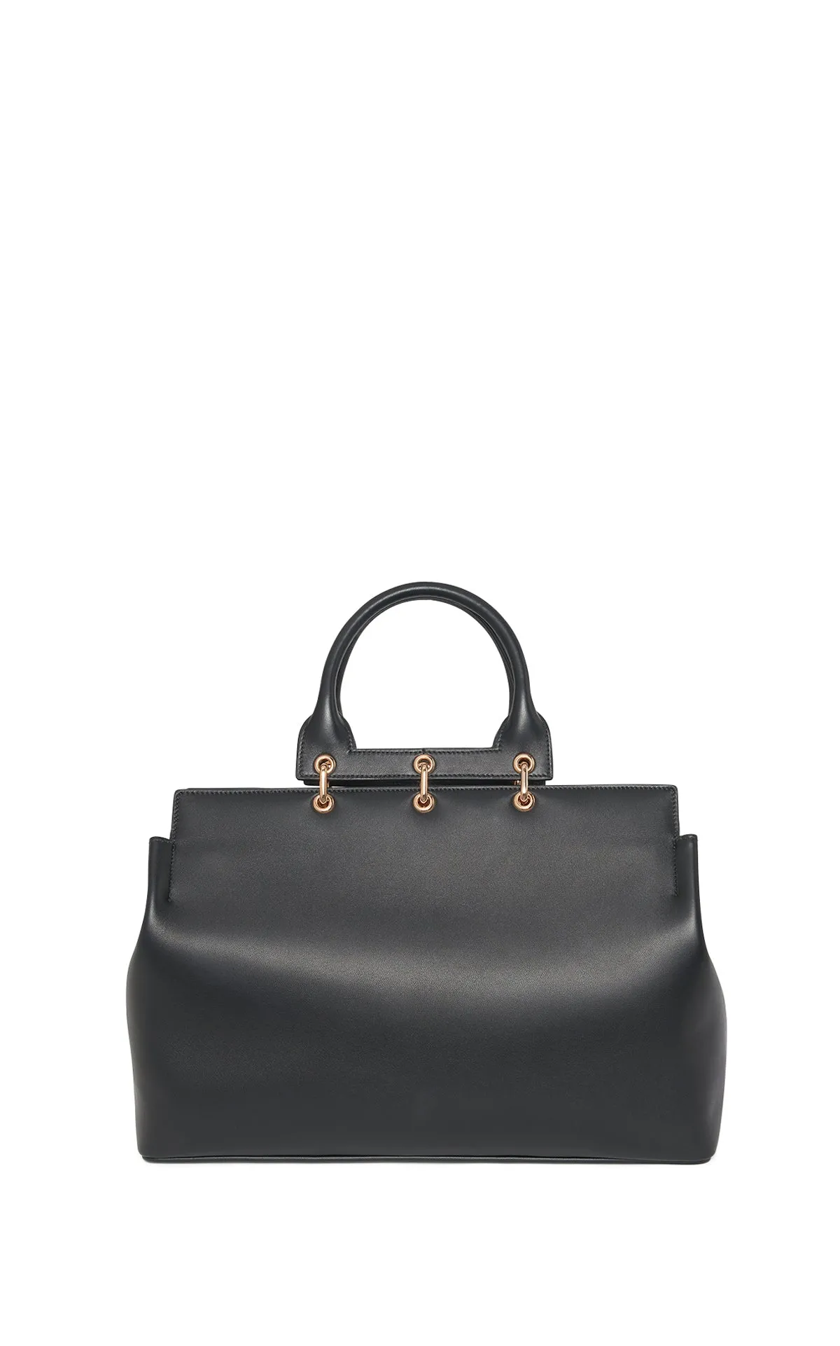 Large Amethyst Bag in Black Nappa Leather sold by Gabriela Hearst