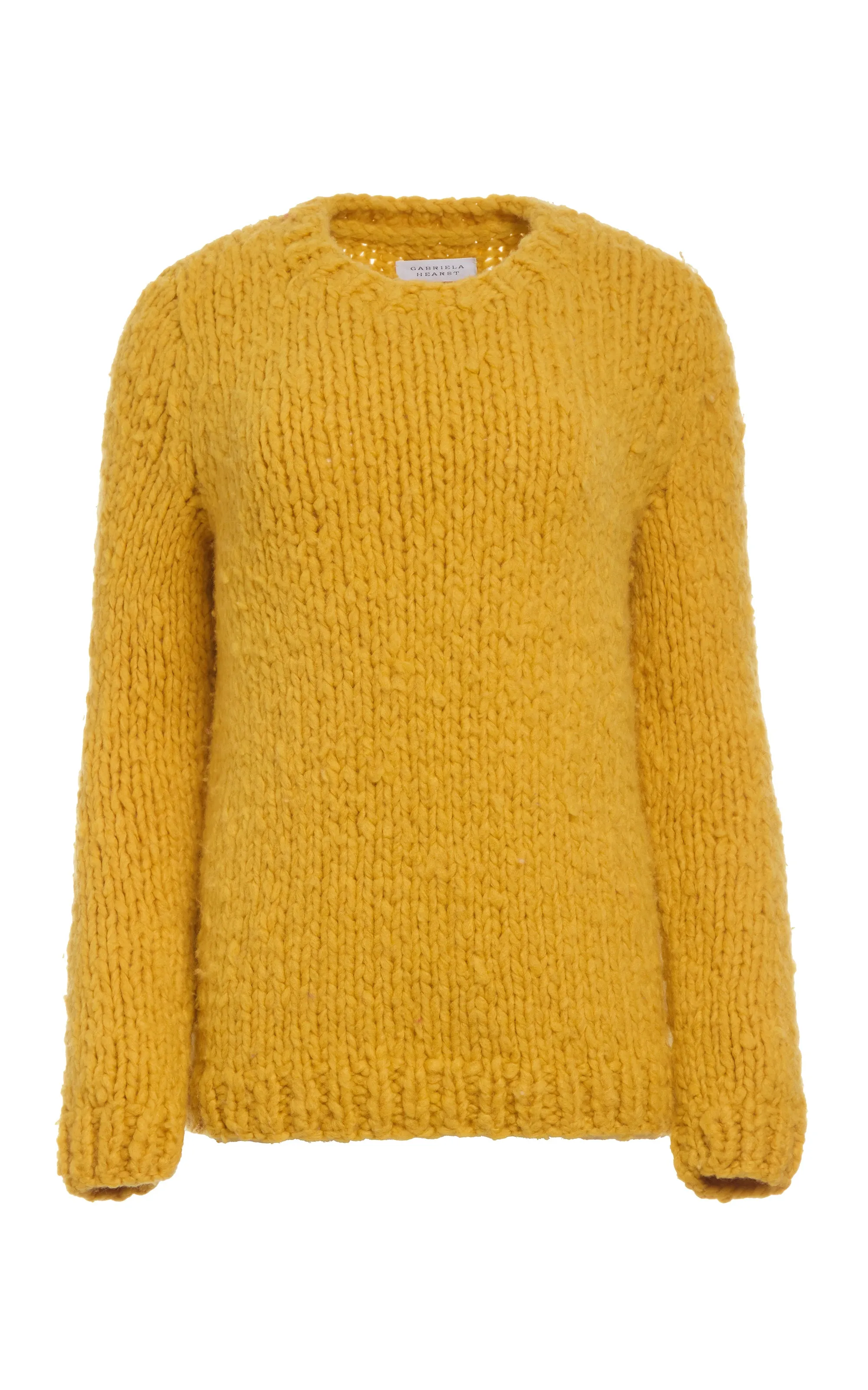 Lawrence Knit Sweater in Golden Birch Welfat Cashmere sold by Gabriela Hearst