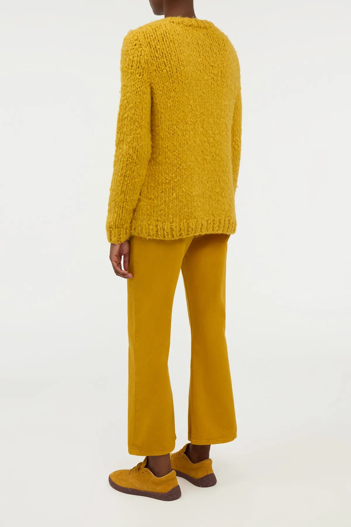 Lawrence Knit Sweater in Golden Birch Welfat Cashmere sold by Gabriela Hearst product image thumbnail 4