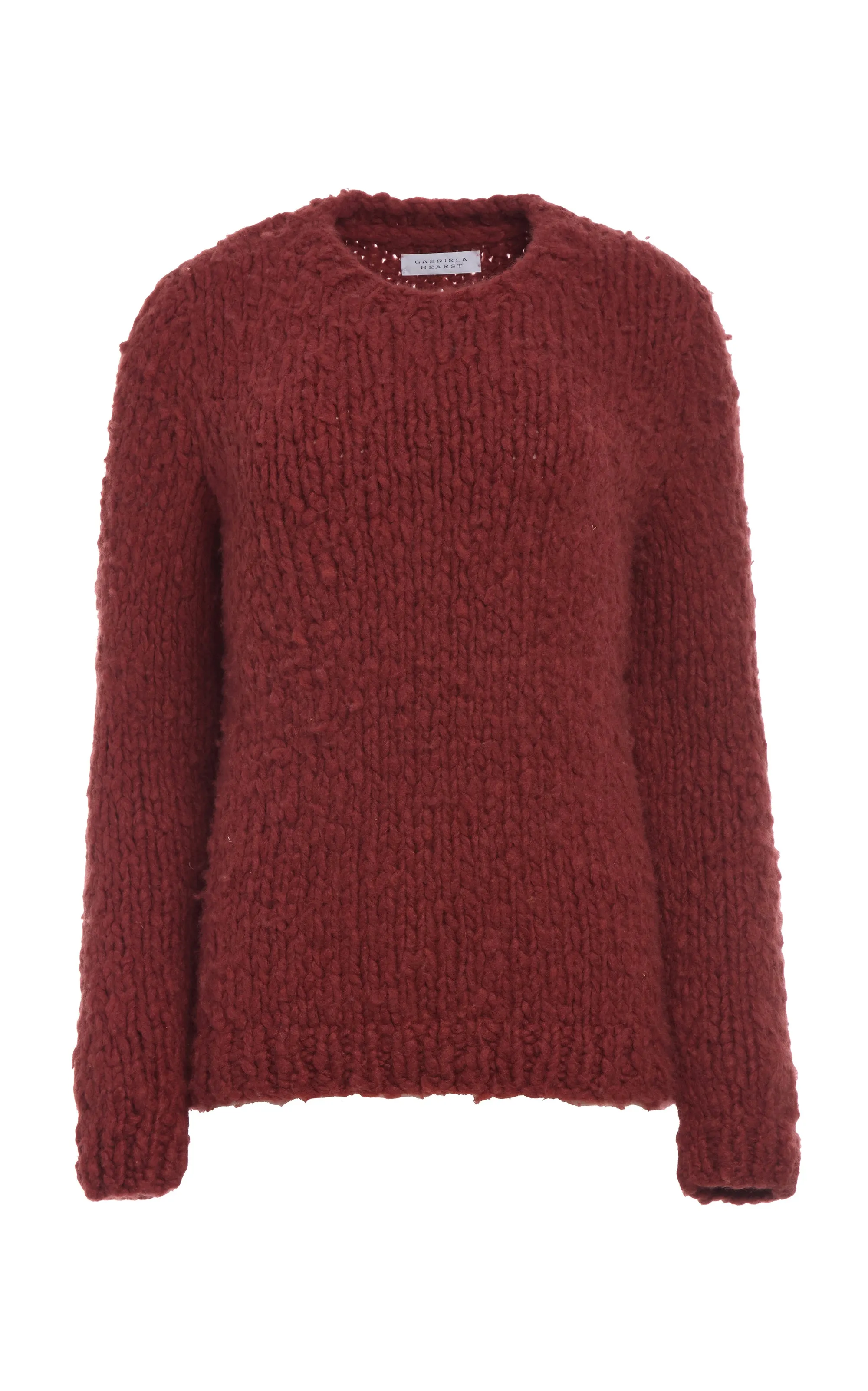 Lawrence Knit Sweater in Burnt Sienna Welfat Cashmere sold by Gabriela Hearst
