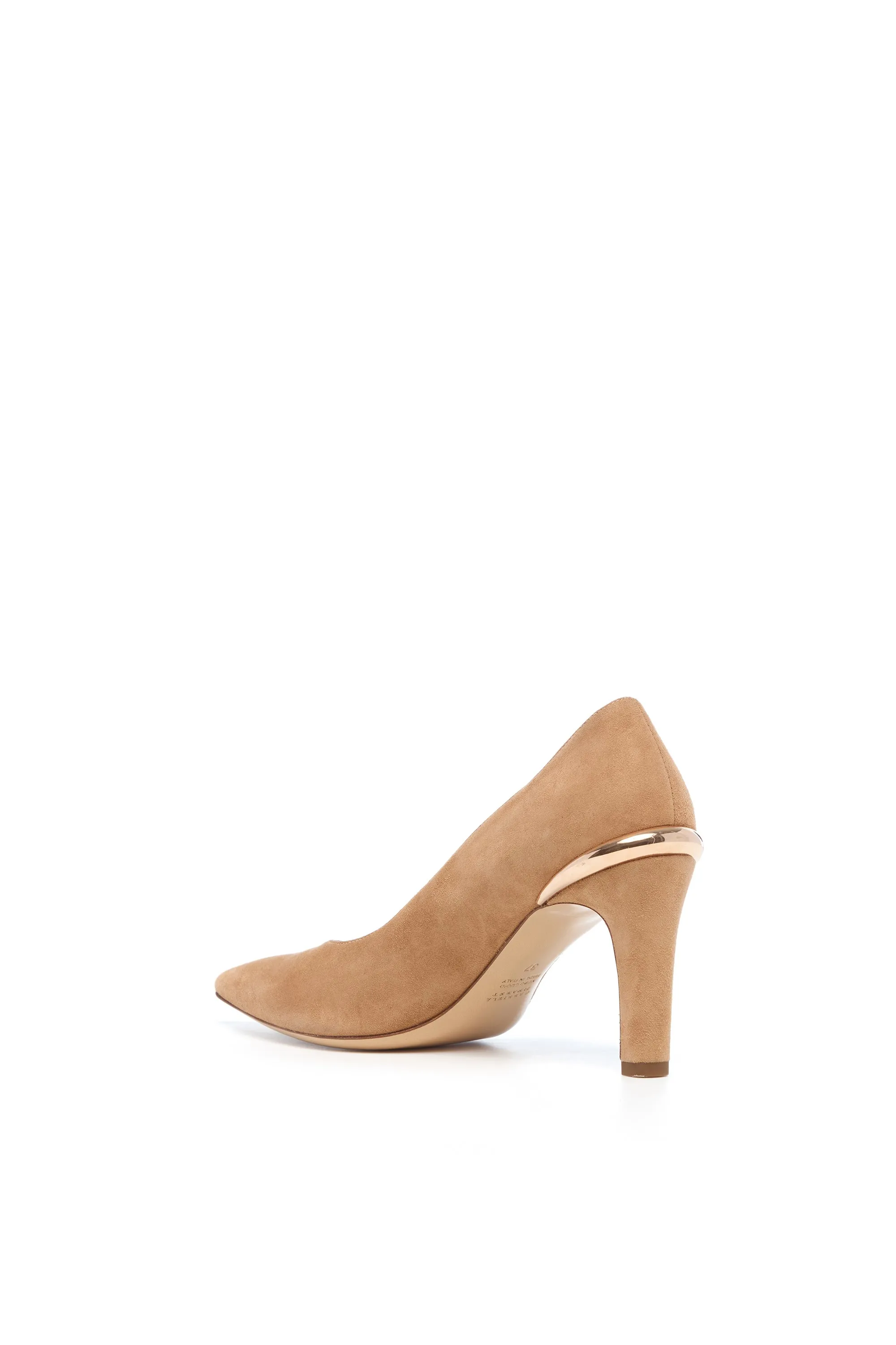 Edwina High Heel Stiletto Pump in Nude Suede sold by Gabriela Hearst product image thumbnail 3