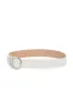 Elster Buckle Belt in Ivory Leather sold by Gabriela Hearst