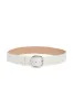 Elster Buckle Belt in Ivory Leather sold by Gabriela Hearst