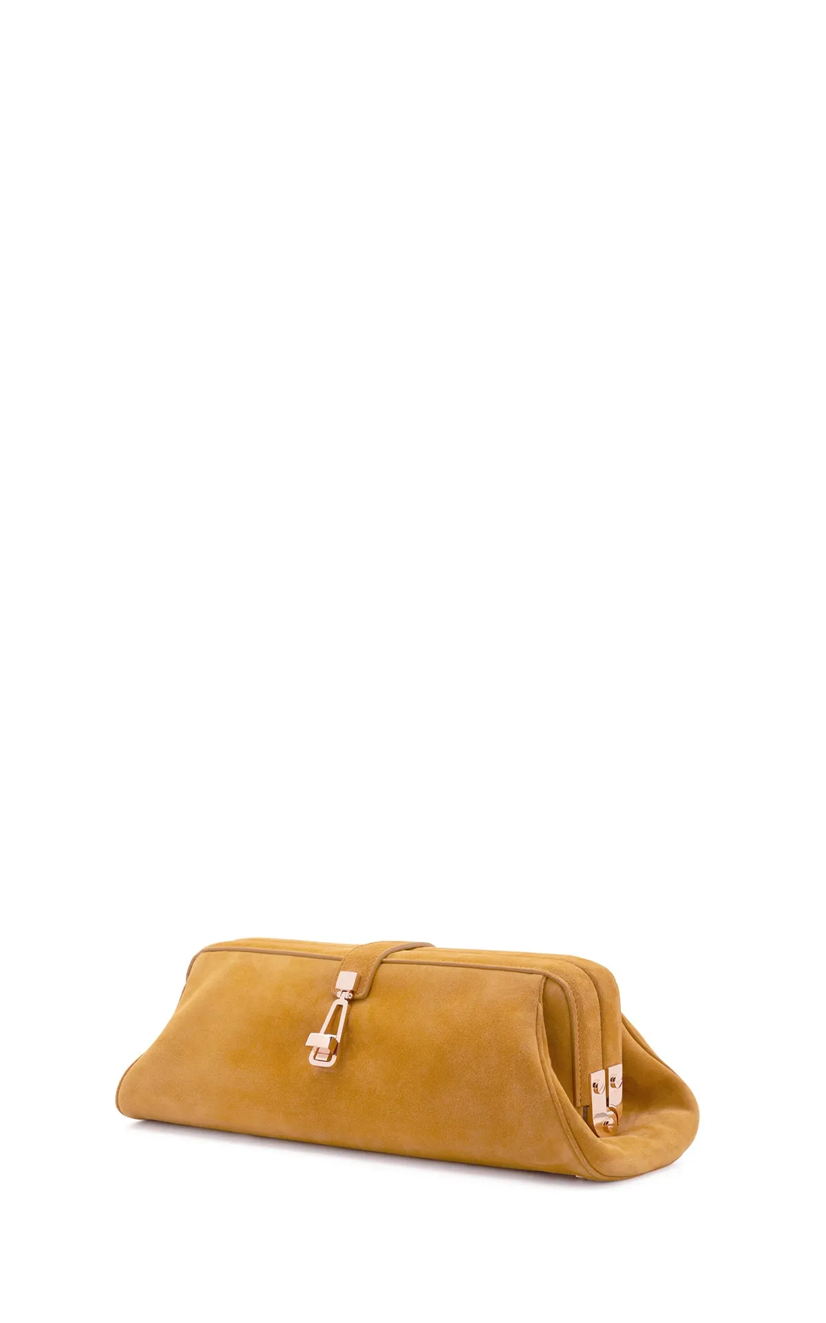 Paola Clutch in Golden Birch Suede sold by Gabriela Hearst product image thumbnail 4