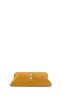 Paola Clutch in Golden Birch Suede sold by Gabriela Hearst