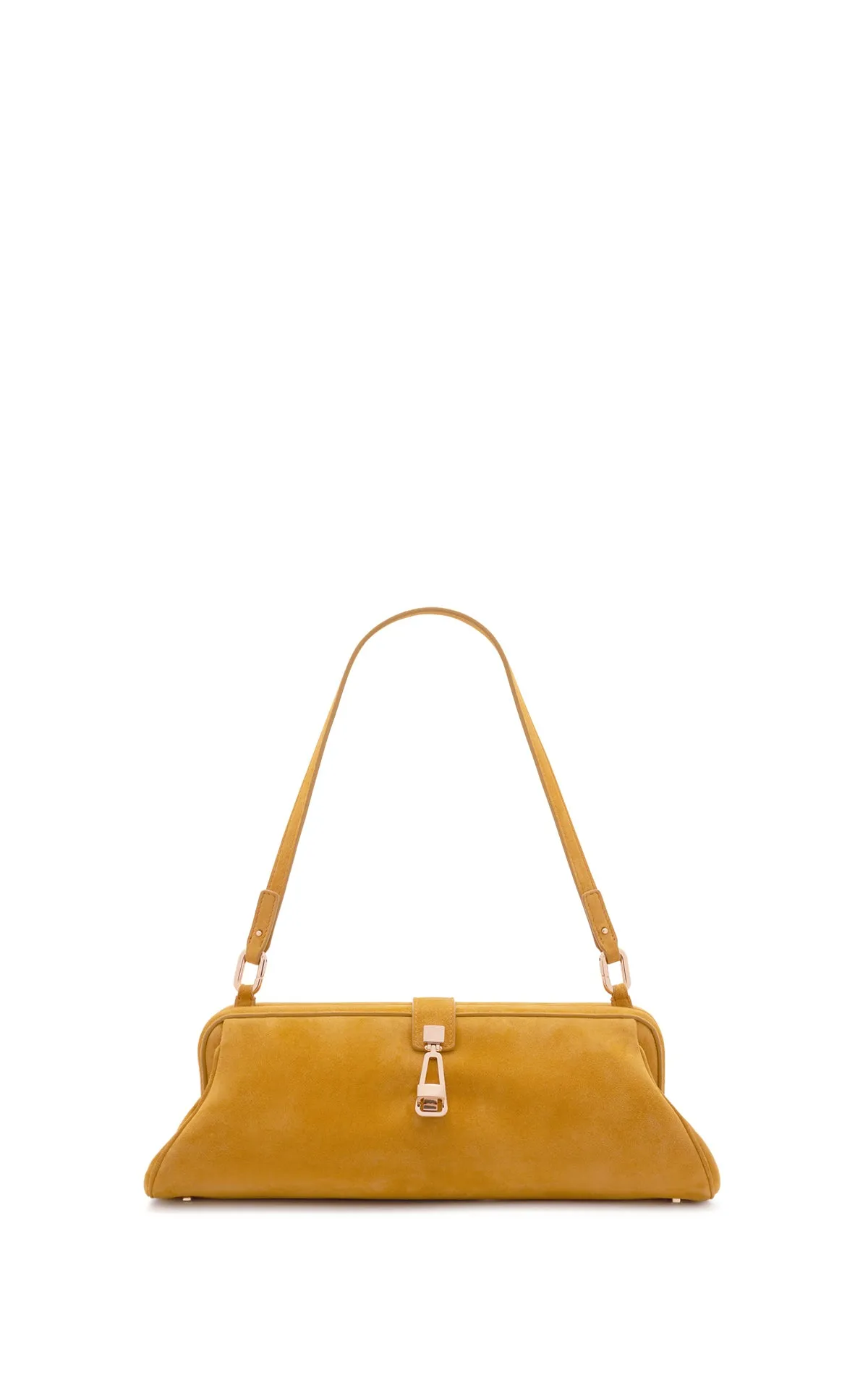 Paola Clutch in Golden Birch Suede sold by Gabriela Hearst product image thumbnail 3