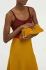 Paola Clutch in Golden Birch Suede sold by Gabriela Hearst