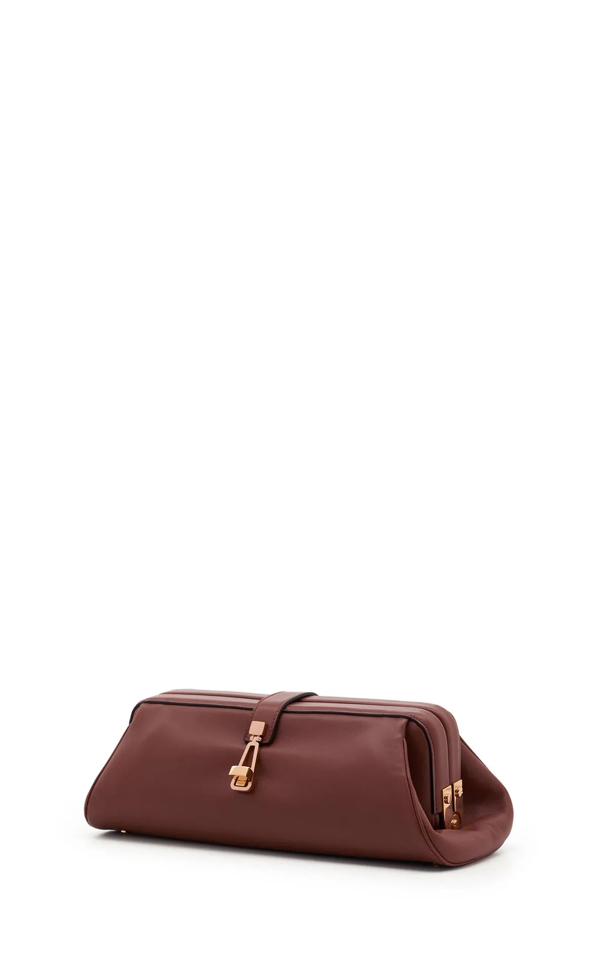 Paola Clutch in Cognac Nappa Leather sold by Gabriela Hearst product image thumbnail 4