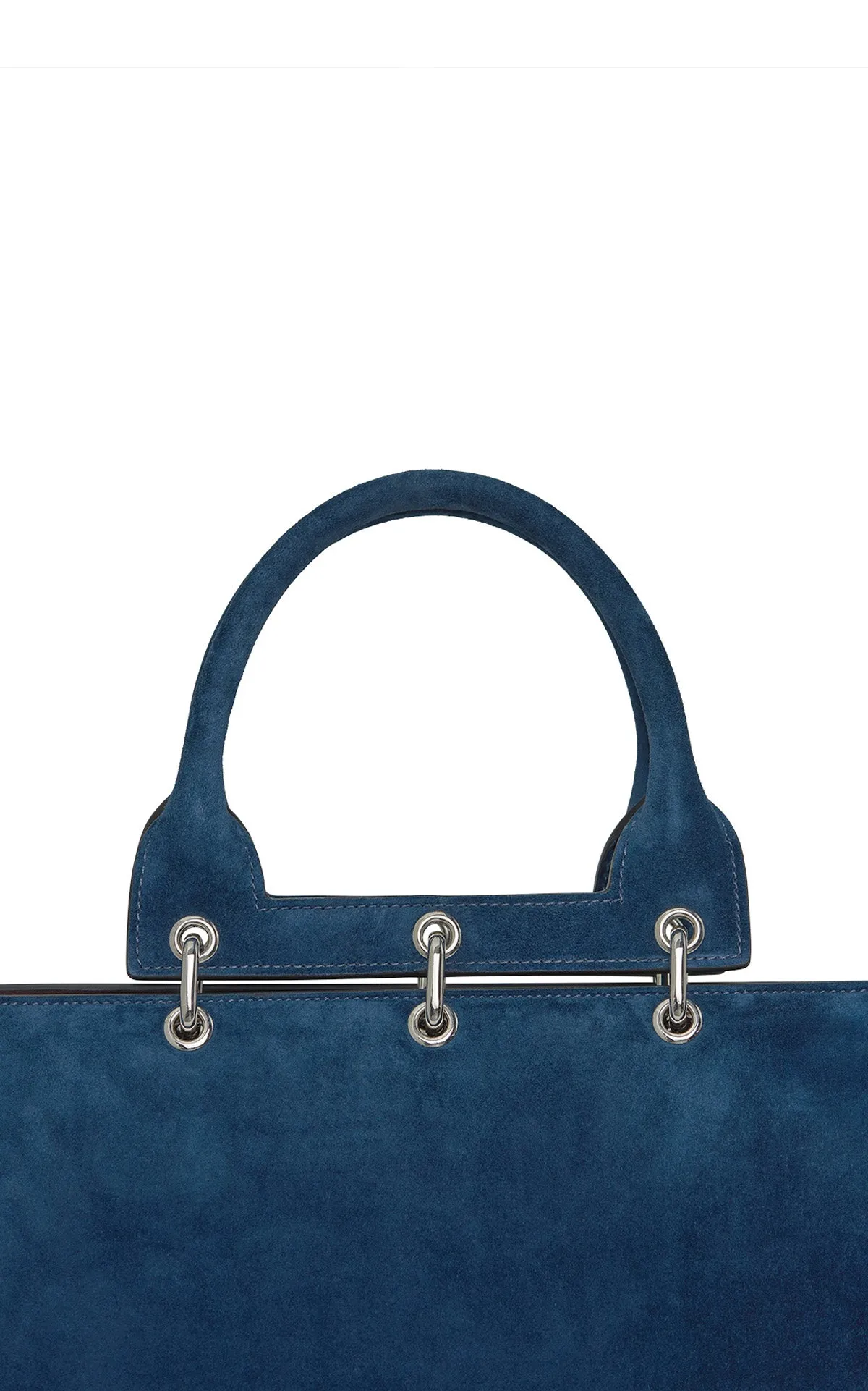 Small Amethyst Bag in Navy Suede sold by Gabriela Hearst product image thumbnail 4
