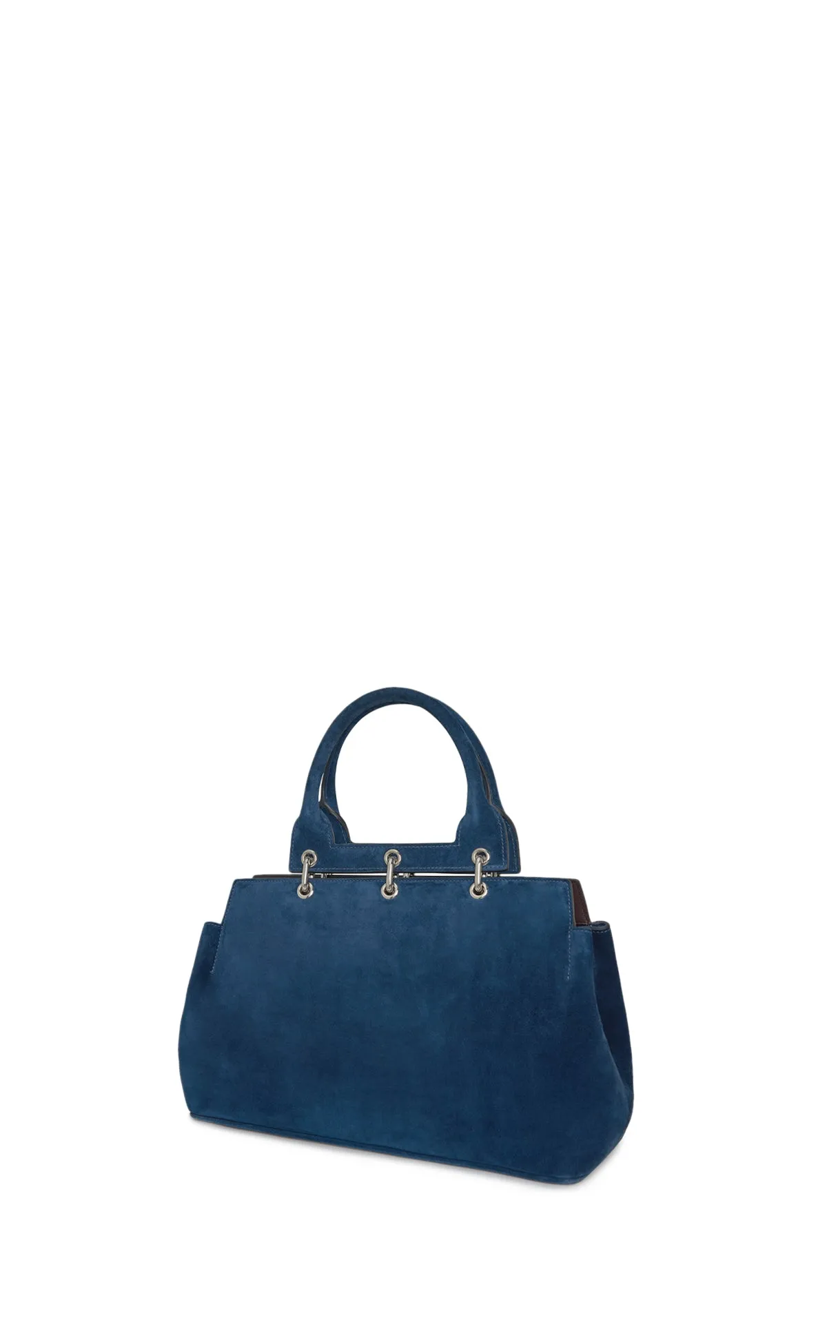 Small Amethyst Bag in Navy Suede sold by Gabriela Hearst product image thumbnail 2