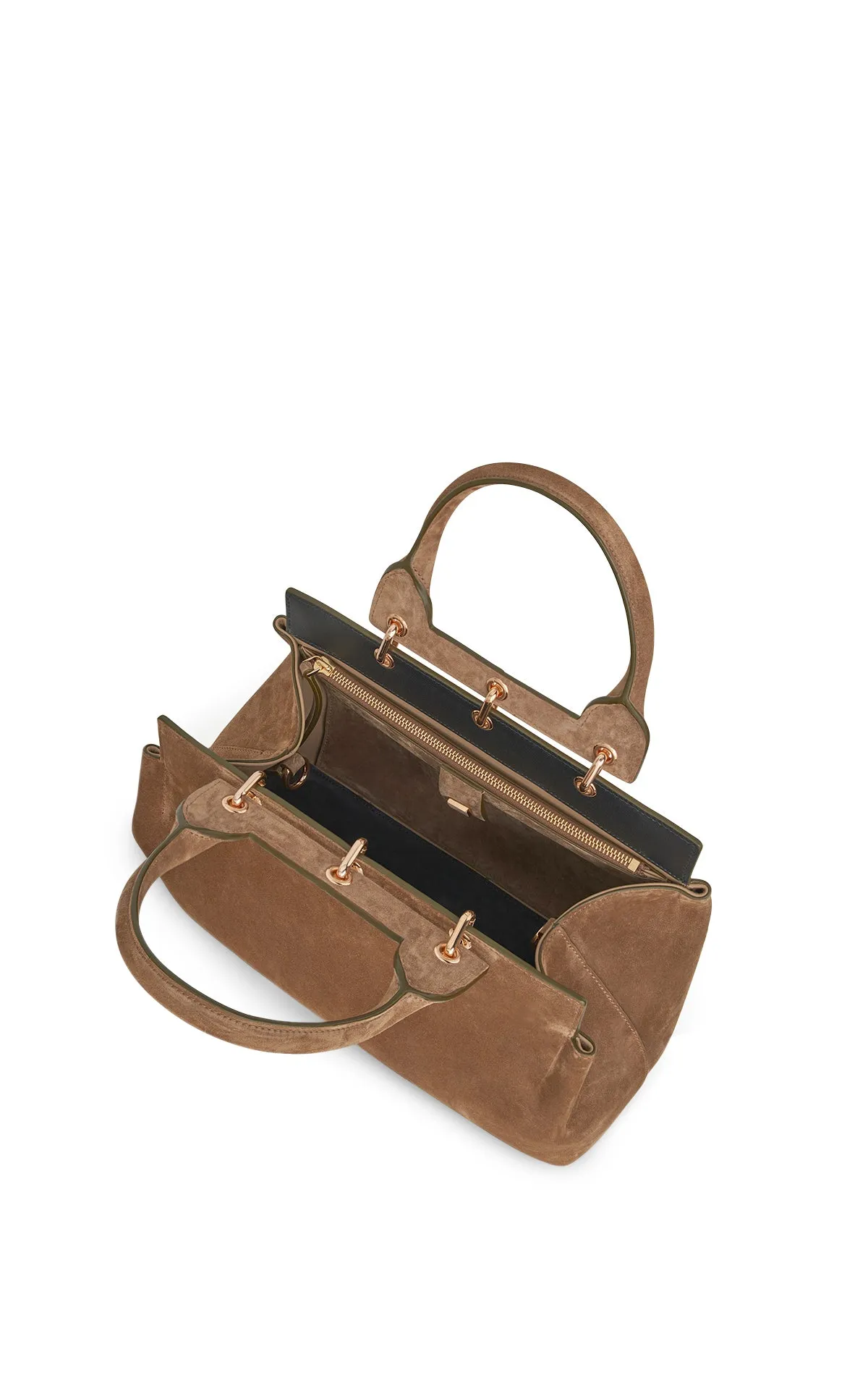 Small Amethyst Bag in Dark Sand Suede sold by Gabriela Hearst product image thumbnail 5