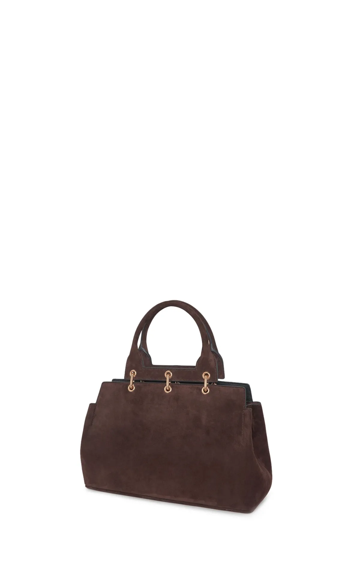 Small Amethyst Bag in Dark Brown Suede sold by Gabriela Hearst product image thumbnail 3