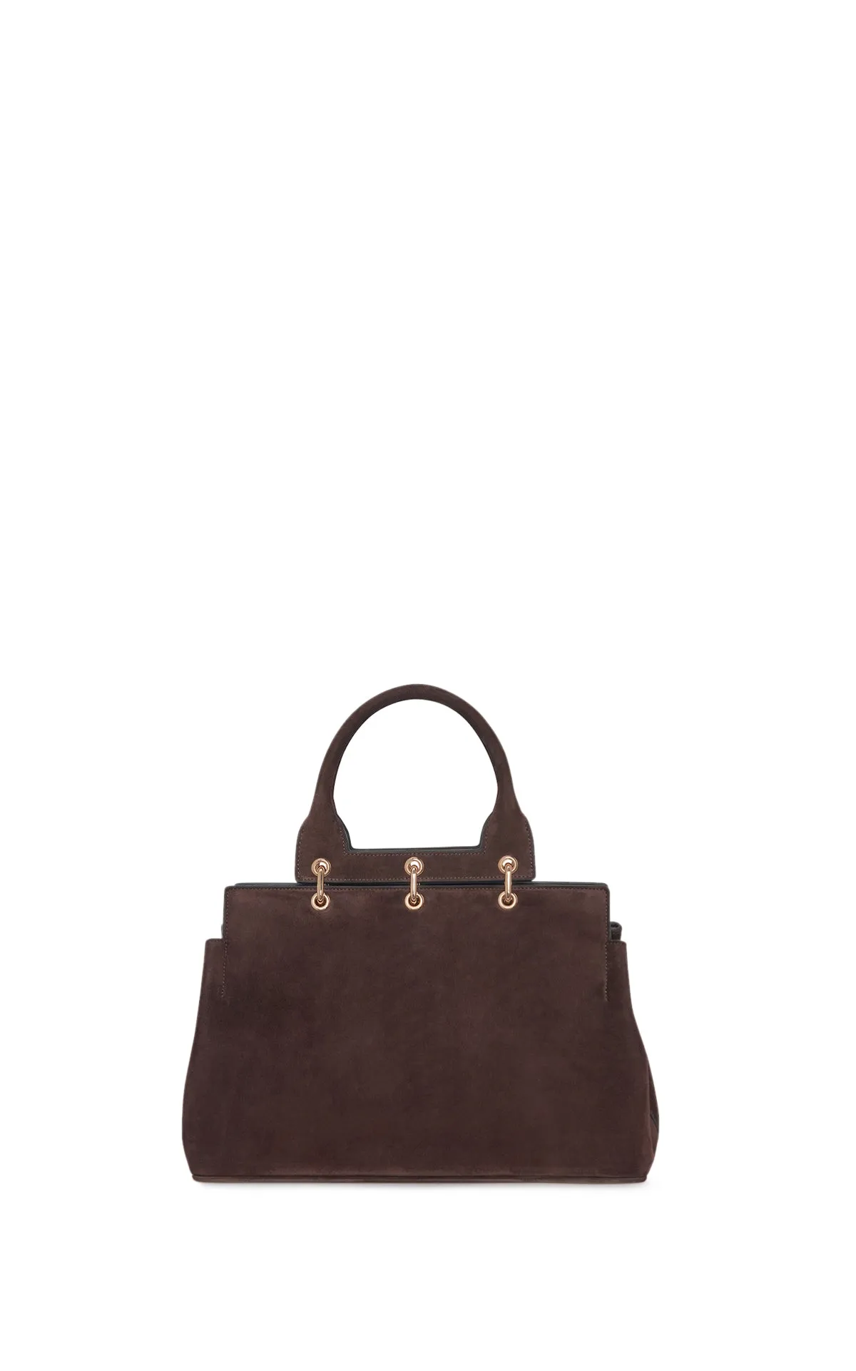 Small Amethyst Bag in Dark Brown Suede sold by Gabriela Hearst product image thumbnail 4