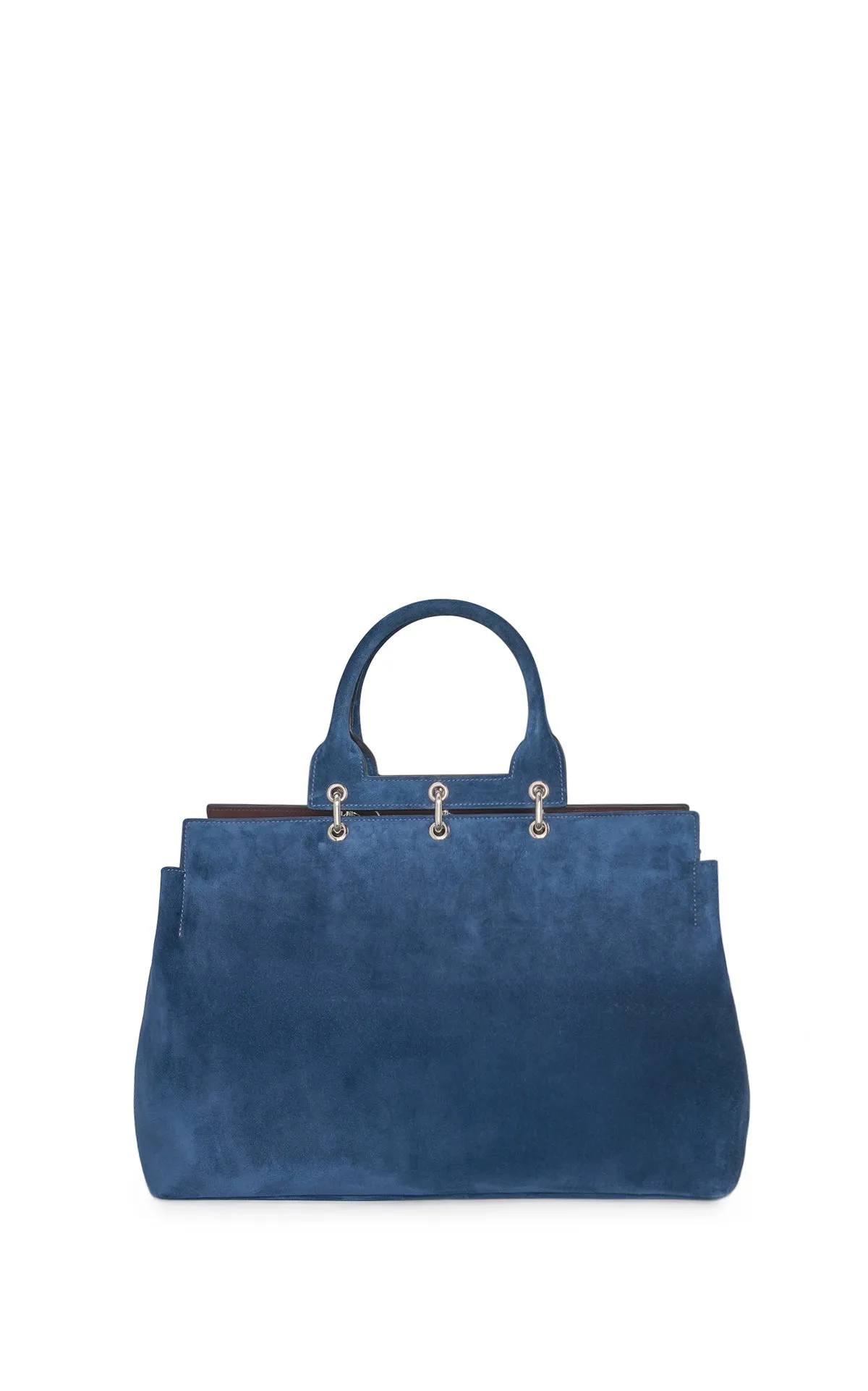 Large Amethyst Bag in Navy Suede sold by Gabriela Hearst product image thumbnail 4