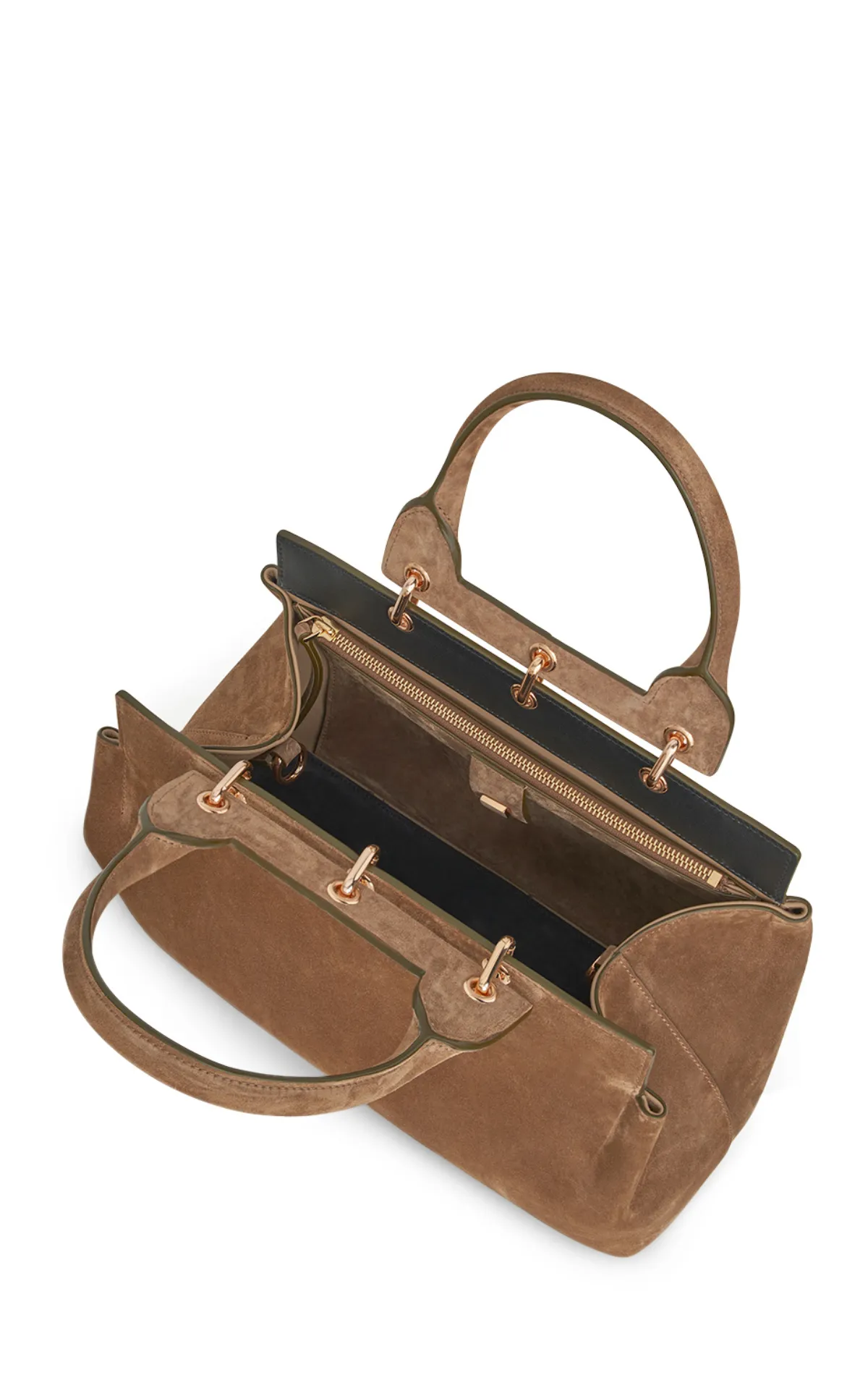 Large Amethyst Bag in Dark Sand Suede sold by Gabriela Hearst product image thumbnail 4