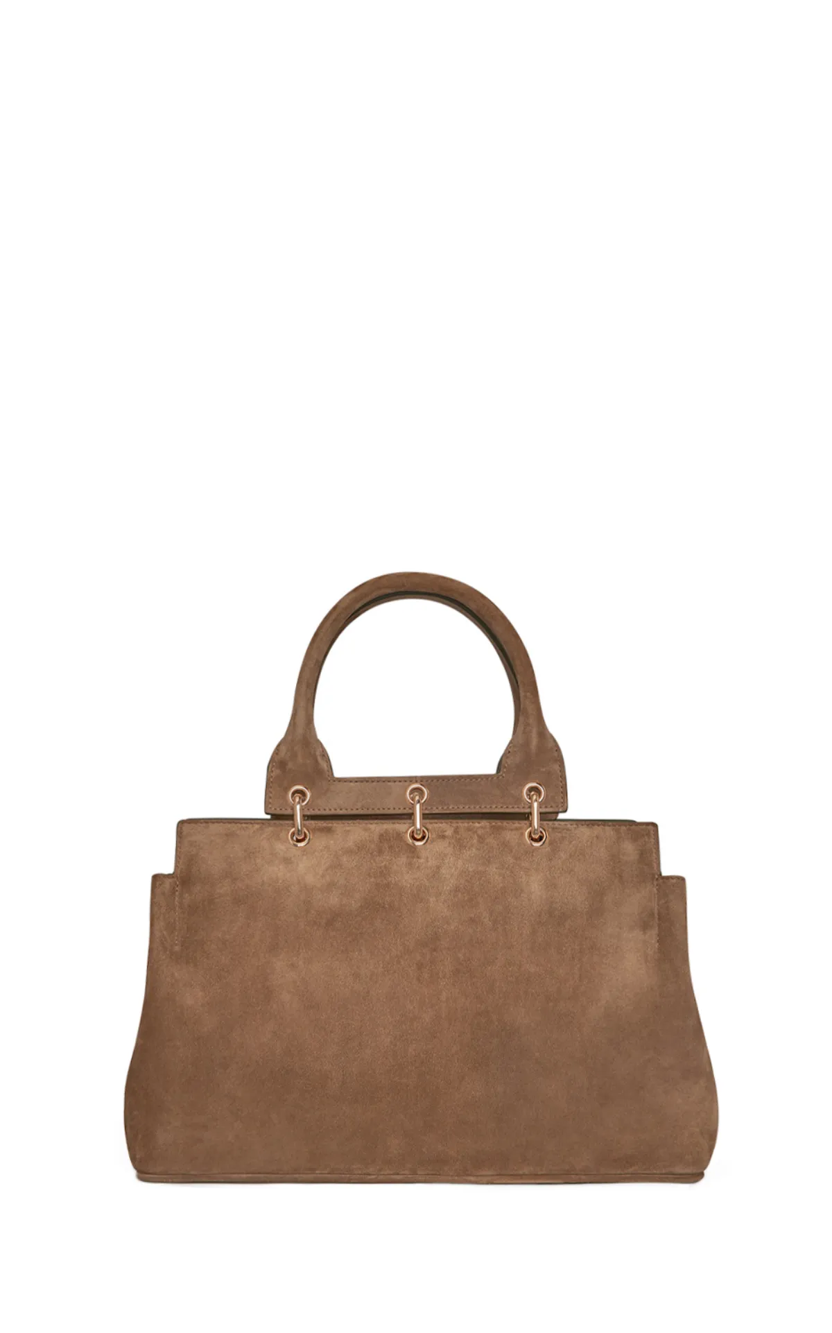 Large Amethyst Bag in Dark Sand Suede sold by Gabriela Hearst