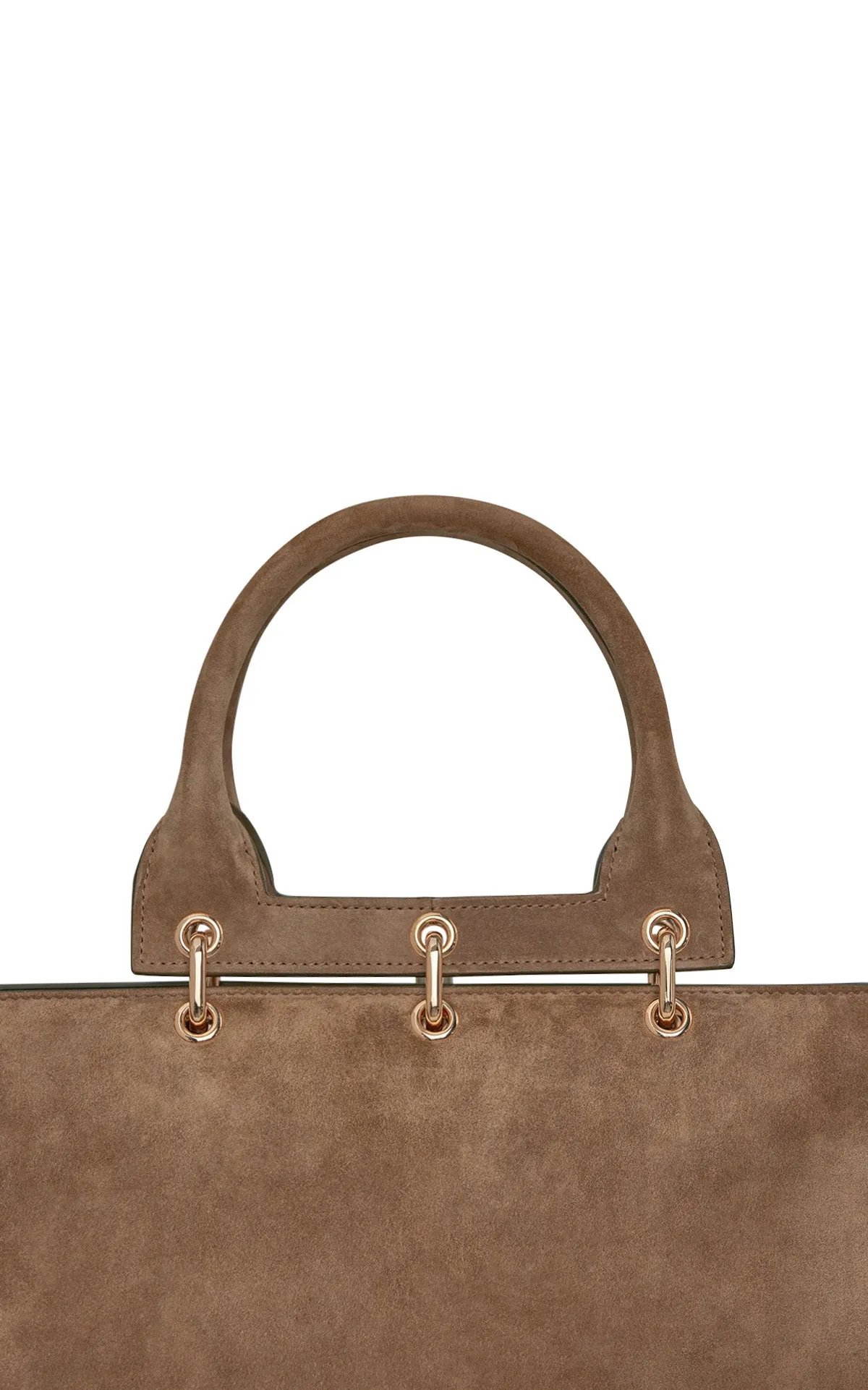 Large Amethyst Bag in Dark Sand Suede sold by Gabriela Hearst product image thumbnail 5