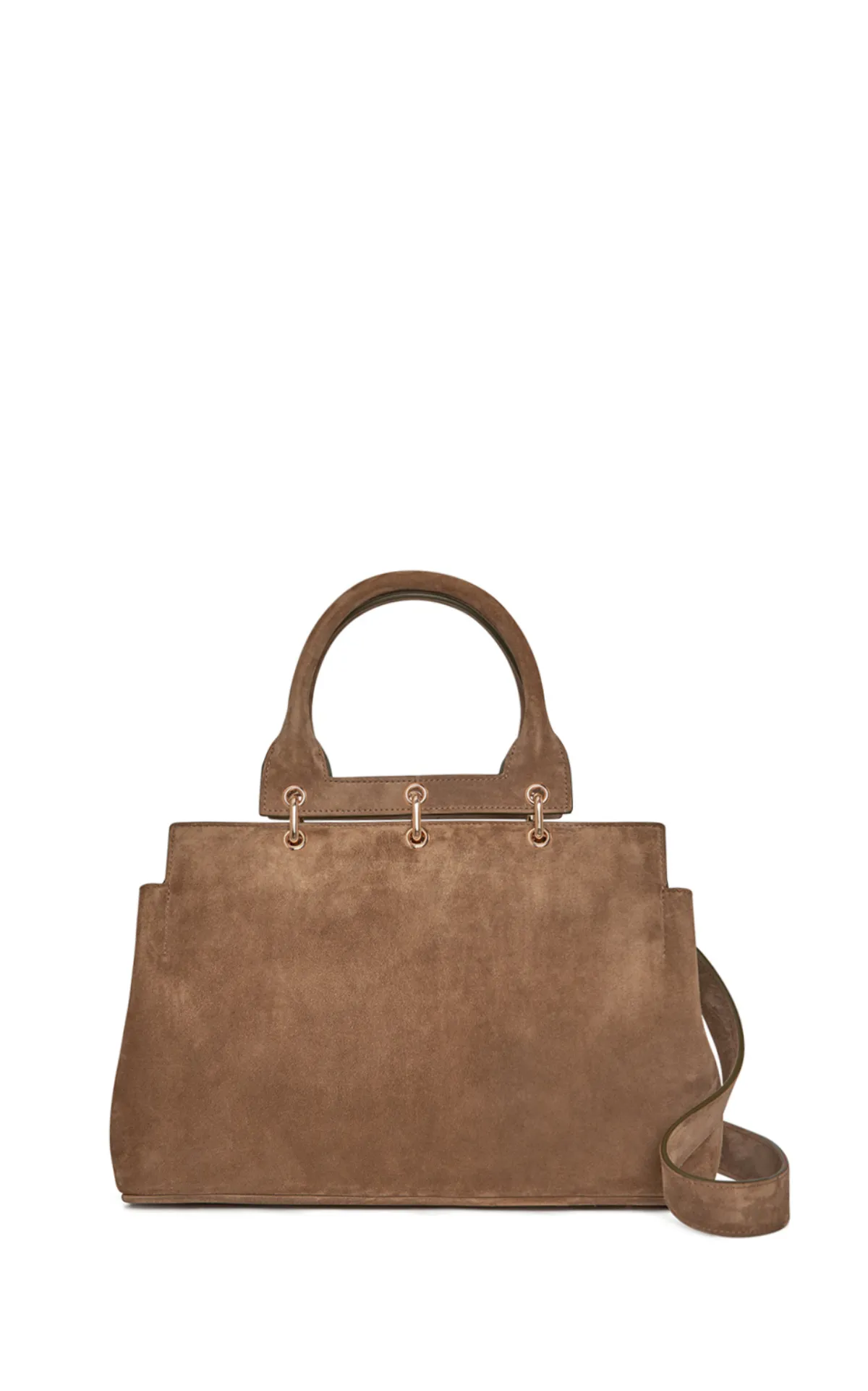 Large Amethyst Bag in Dark Sand Suede sold by Gabriela Hearst product image thumbnail 3