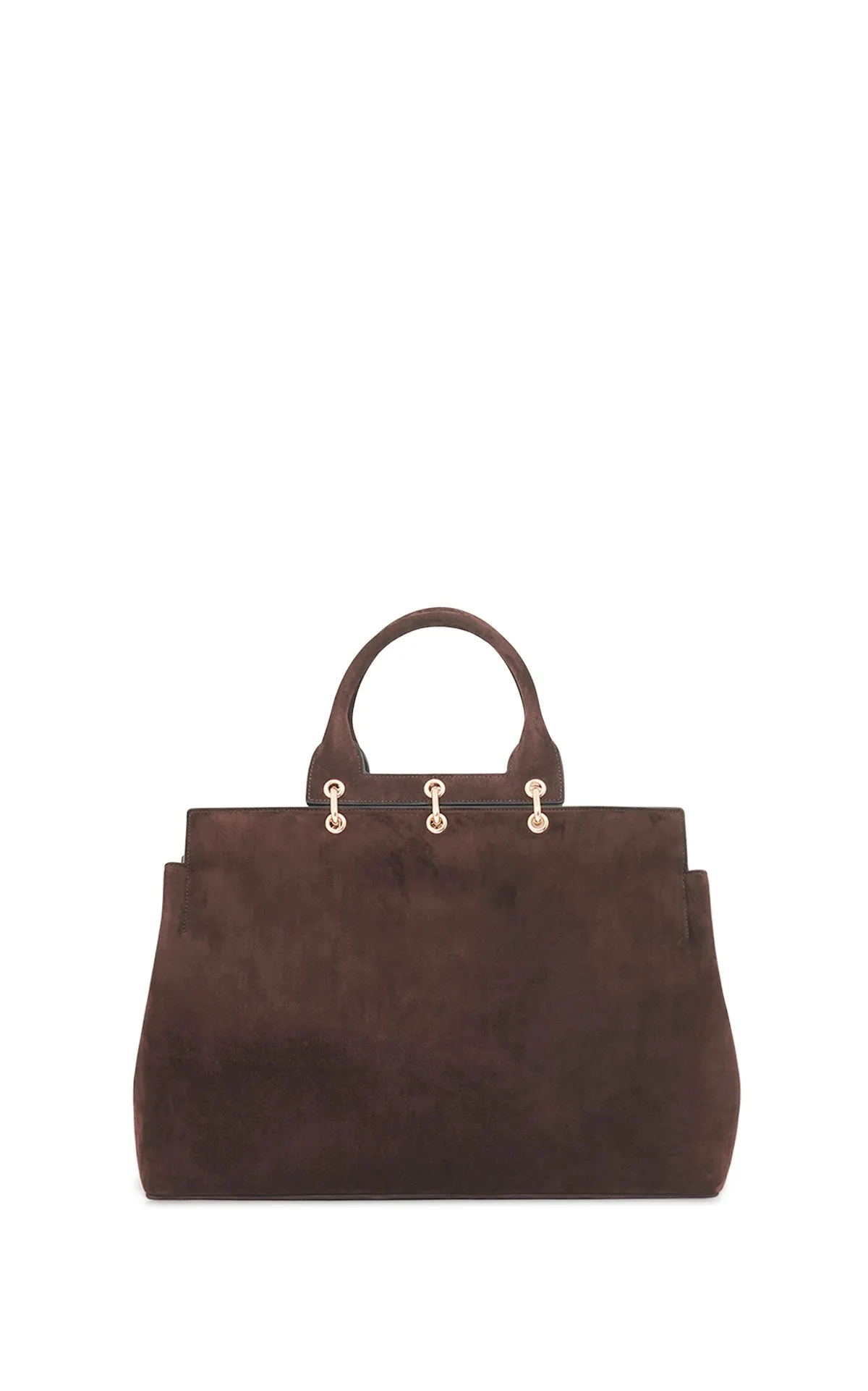 Large Amethyst Bag in Dark Brown Suede sold by Gabriela Hearst product image thumbnail 5