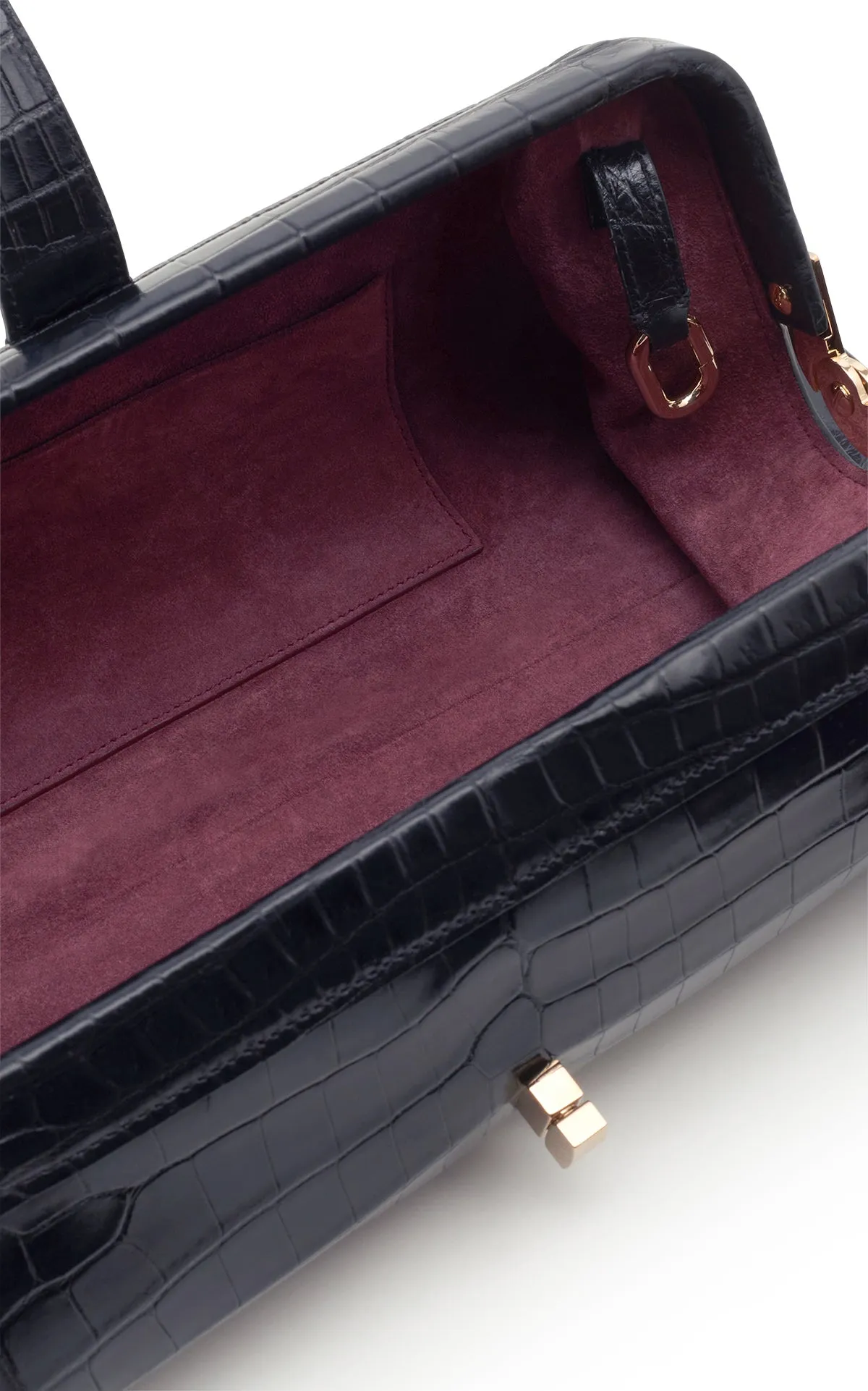 Paola Clutch in Black Crocodile Leather sold by Gabriela Hearst product image thumbnail 5