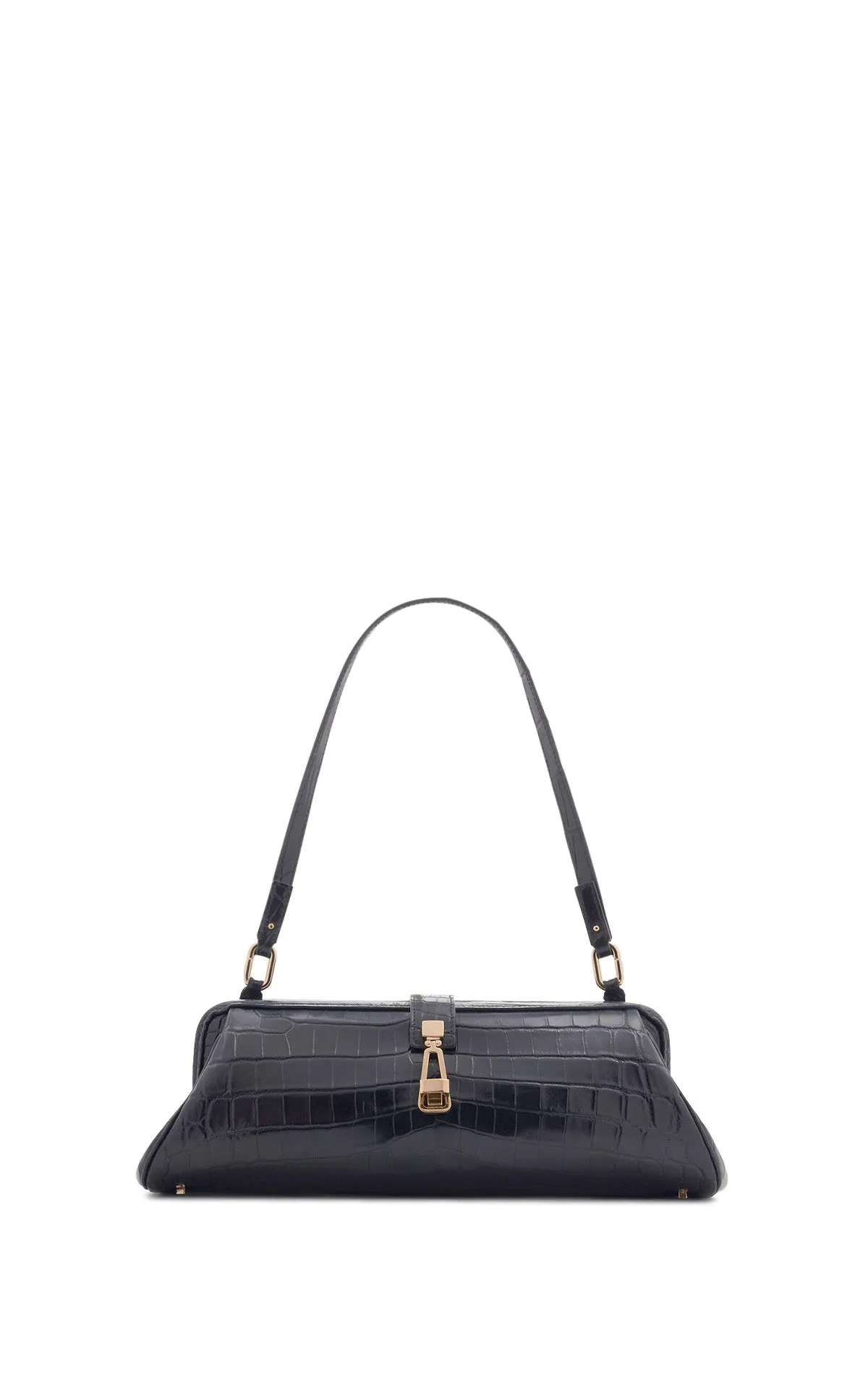 Paola Clutch in Black Crocodile Leather sold by Gabriela Hearst product image thumbnail 3