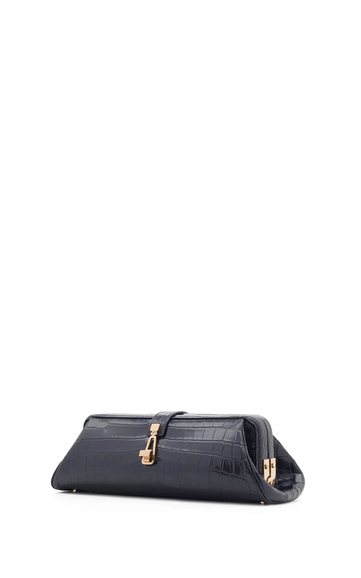 Paola Clutch in Black Crocodile Leather sold by Gabriela Hearst product image thumbnail 2