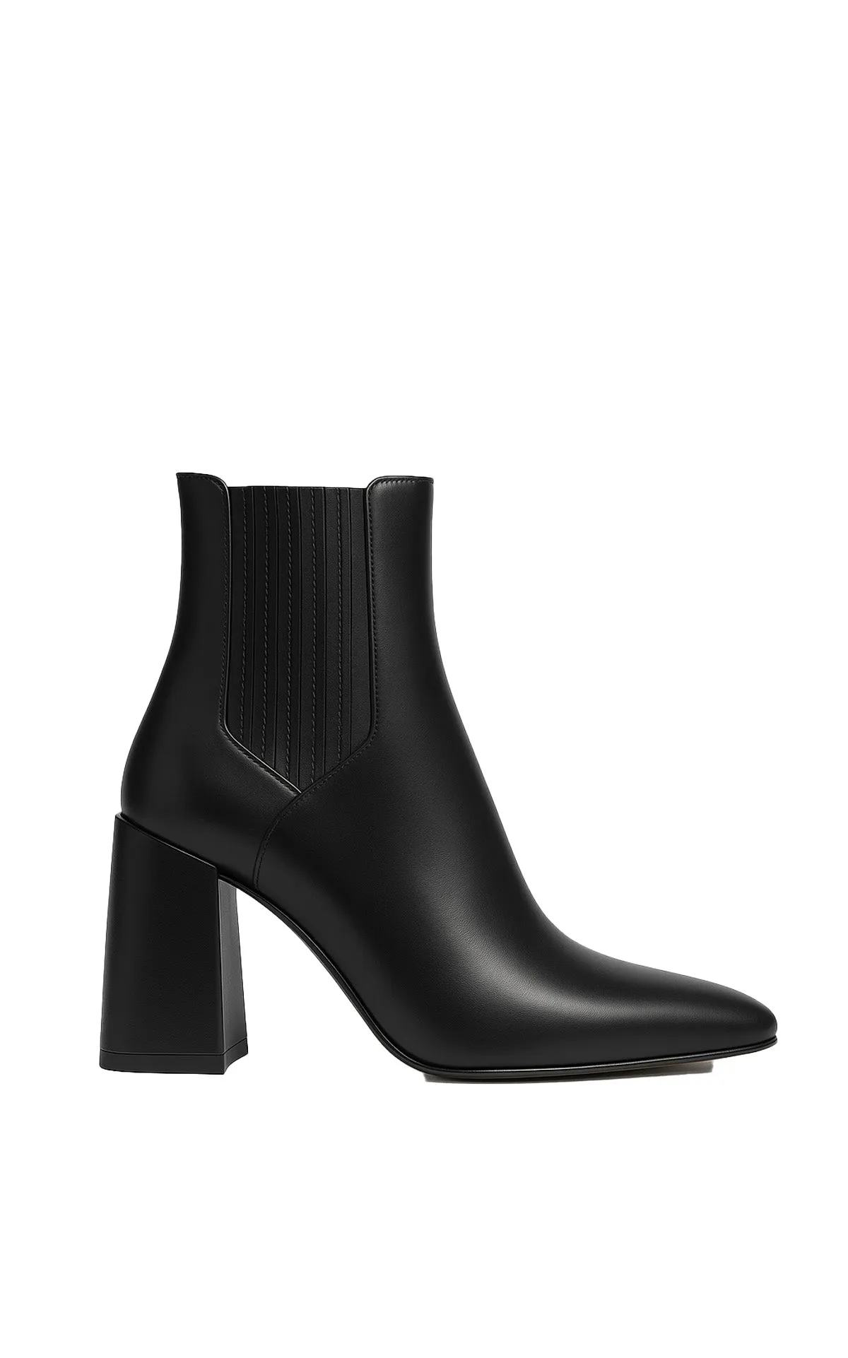 Luke High Heel Boot in Black Leather sold by Gabriela Hearst
