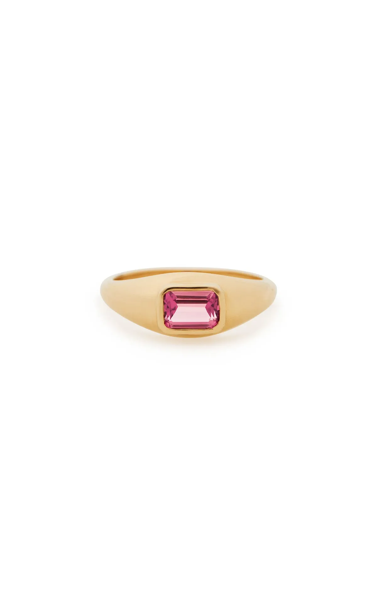 Small Ring in 18K Yellow Gold & Tourmaline Stone sold by Gabriela Hearst