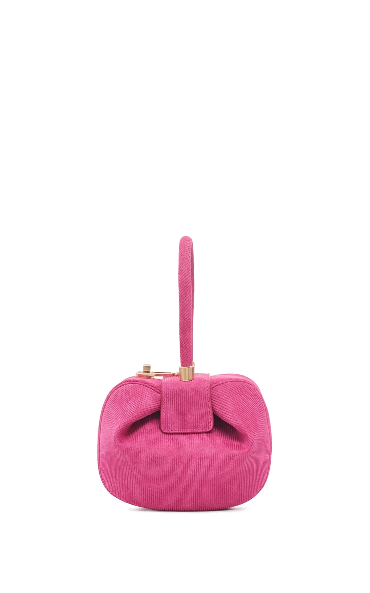 Demi Bag in Fuchsia Suede Corduroy sold by Gabriela Hearst