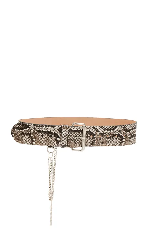 Zealand Belt in Ivory Black Leather sold by Gabriela Hearst