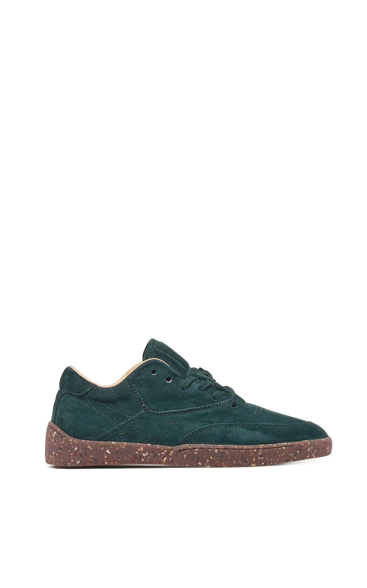 Ohio Slip-on Sneaker in English Green Suede sold by Gabriela Hearst