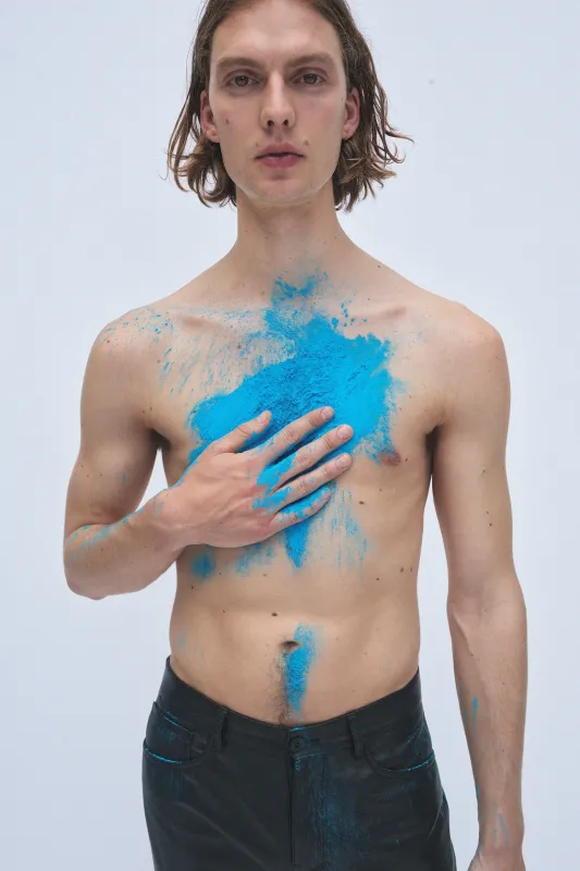 Anthony Five Pocket Pant in Black Nappa Leather sold by Gabriela Hearst