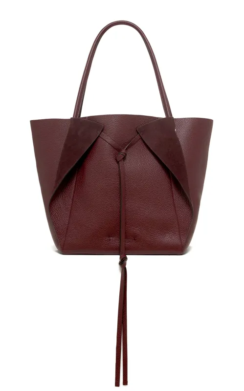 Marija Bag in Bordeaux Nappa Leather sold by Gabriela Hearst