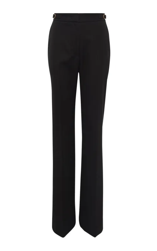Vesta Pant in Black Cotton Twill made by Gabriela Hearst