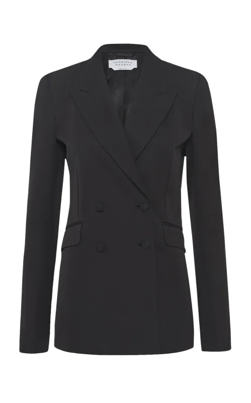 Angela Blazer in Black Cotton Twill sold by Gabriela Hearst
