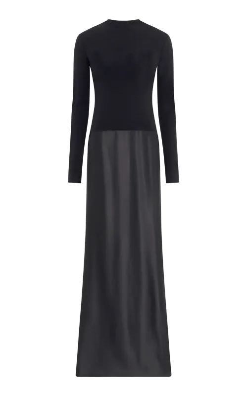 Jessamy Dress in Black Silk sold by Gabriela Hearst