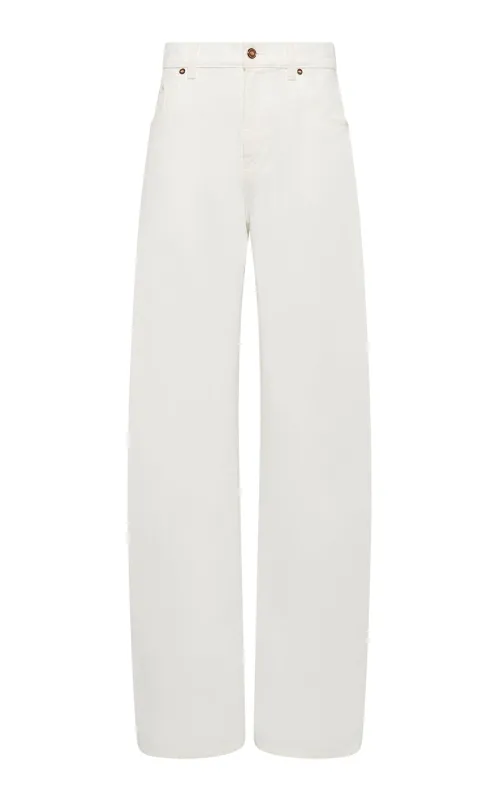 Amoret Jean in White Recycled Cotton Denim sold by Gabriela Hearst