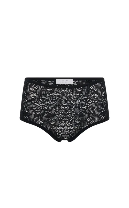 Damari Knit Short in Black Virgin Wool Cashmere made by Gabriela Hearst