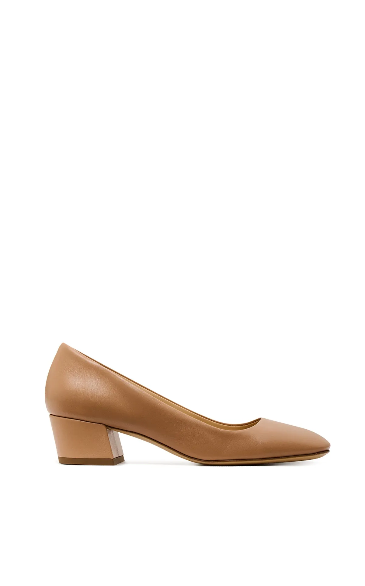 Agathe Heel in Nude Leather sold by Gabriela Hearst