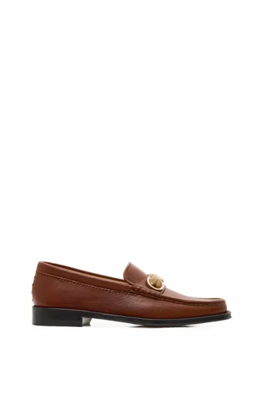Melchora Loafer in Cognac Leather sold by Gabriela Hearst