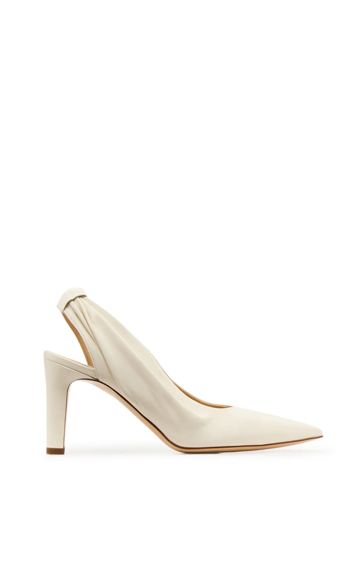 Amari Pump in Ivory Leather sold by Gabriela Hearst