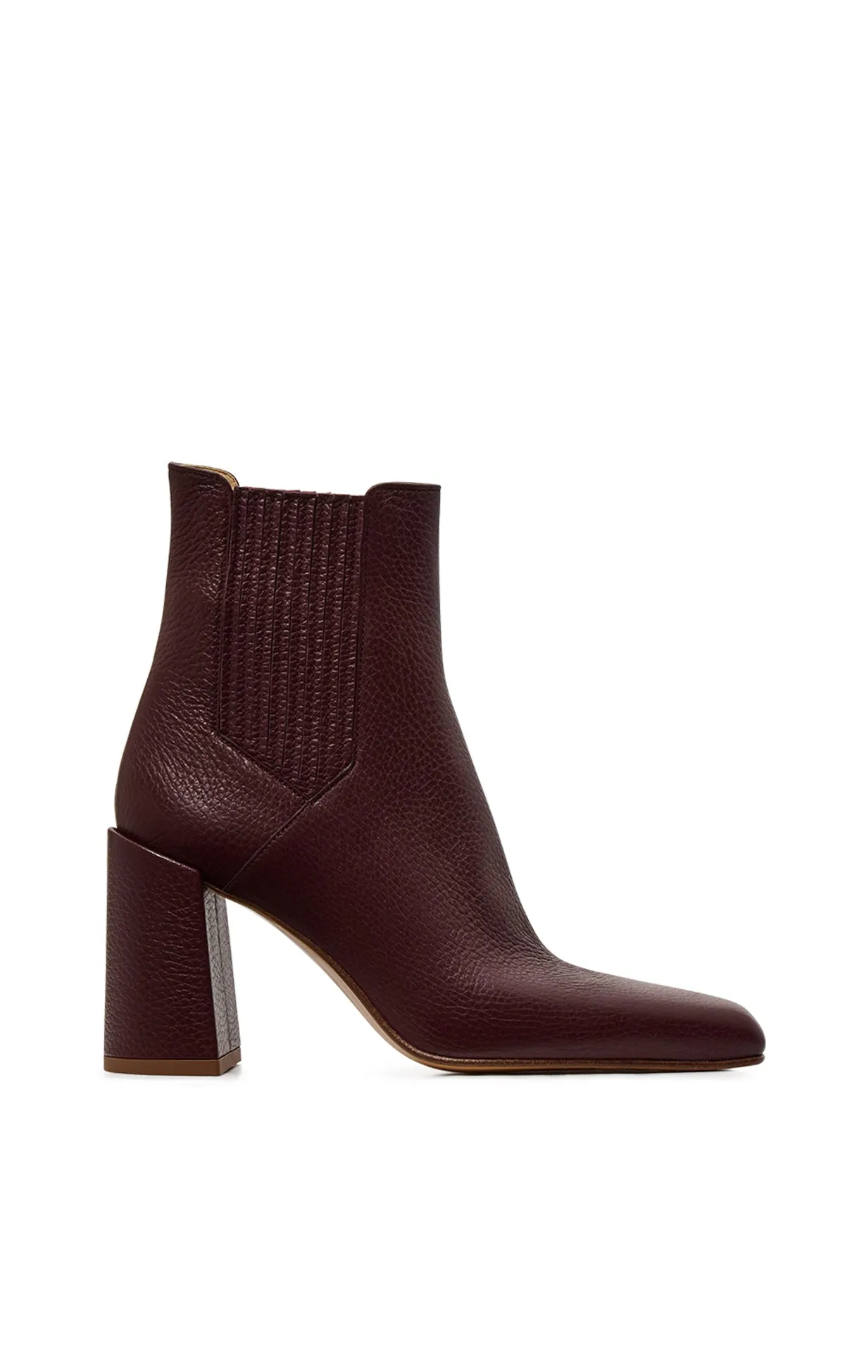 Luke Boot in Bordeaux Nappa Leather sold by Gabriela Hearst