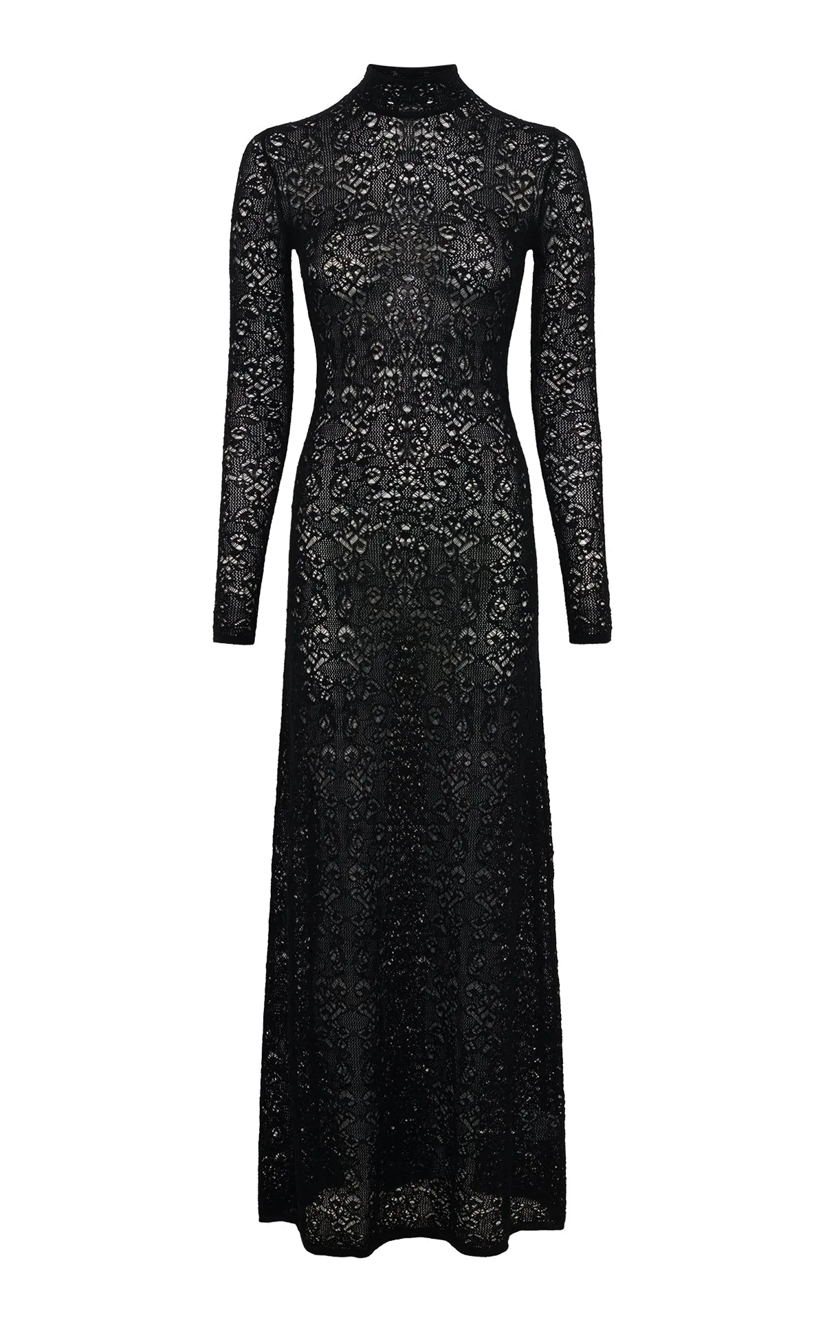 Anya Knit Dress in Black Wool Cashmere sold by Gabriela Hearst
