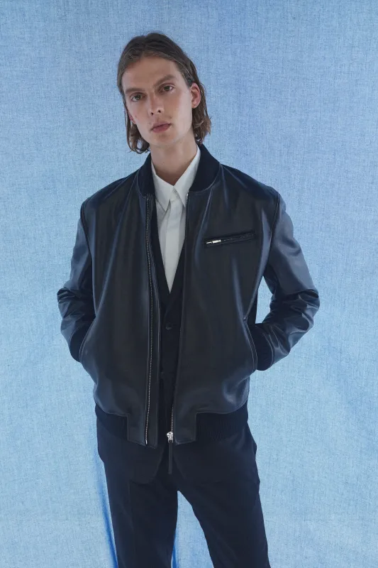 Gregory Bomber in Black Leather sold by Gabriela Hearst