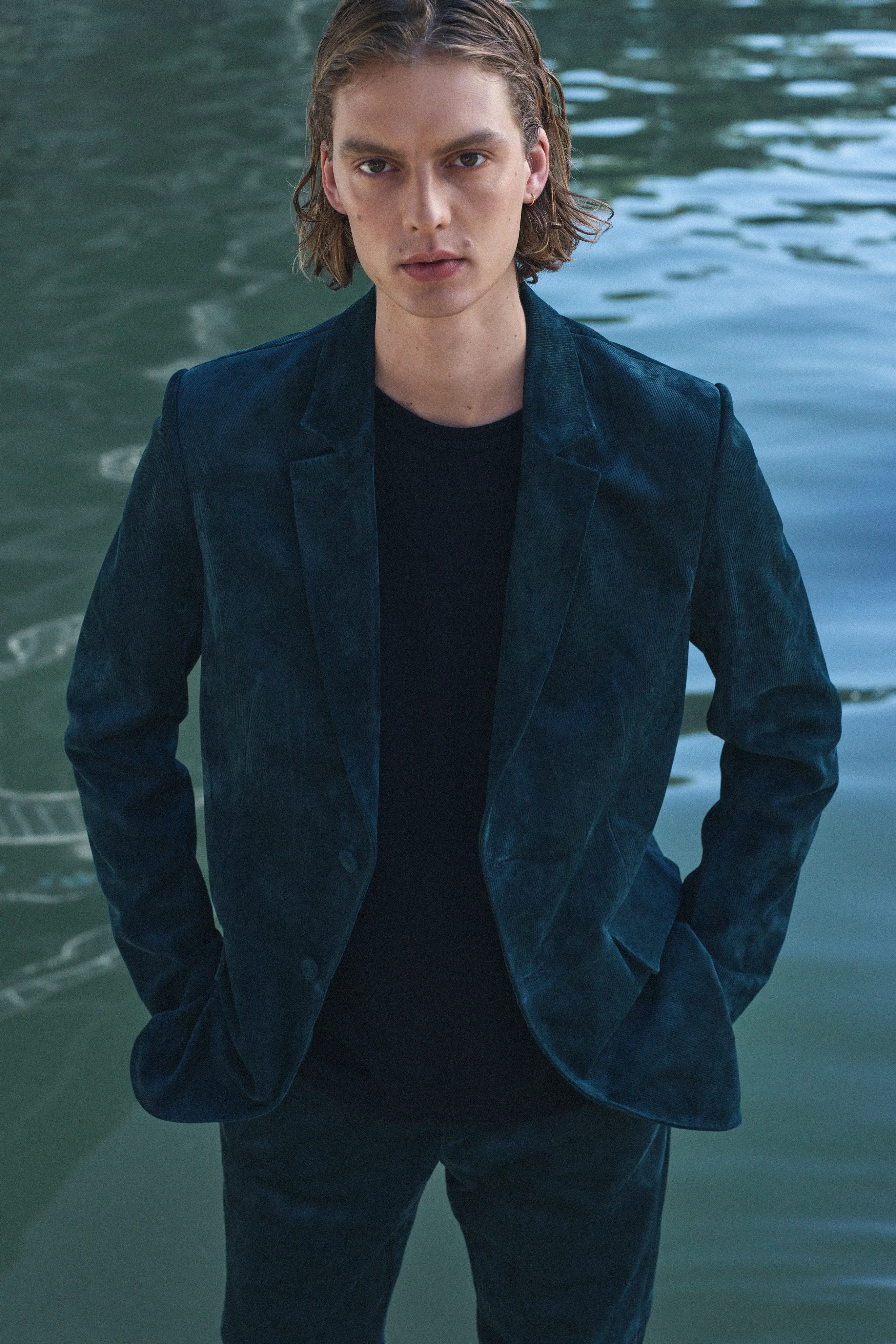 Ernest Pant in English Green Suede Corduroy sold by Gabriela Hearst product image thumbnail 2